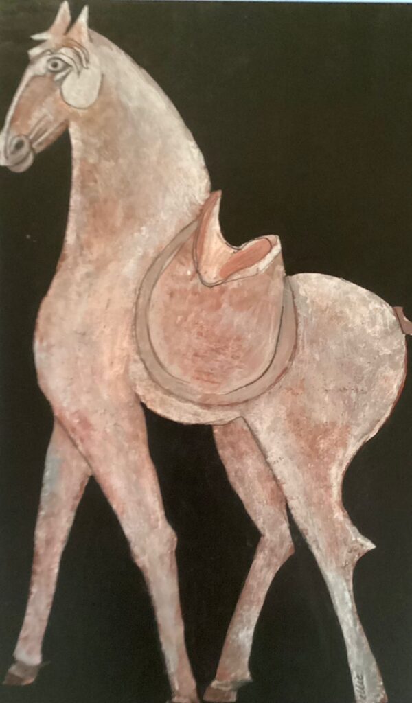 116A, Horse Looking Left, Acrylic (pairs with 180A) Dimensions: W 12 1/2" x 20 1/4" Collection: Available