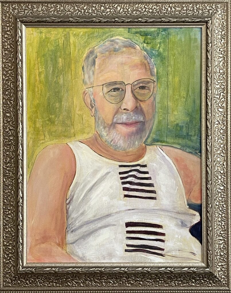 165A, Portrait of Morty, Acrylic Dimensions: W 24" x H 29 3/4" Collection: Private