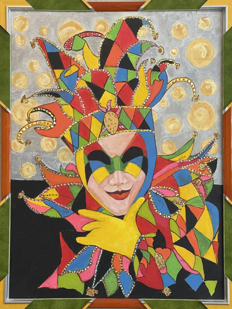 134A, Jester with Yellow Glove, Acrylic
Dimensions: W 19 1/2" x H 25 3/4" Collection: Available