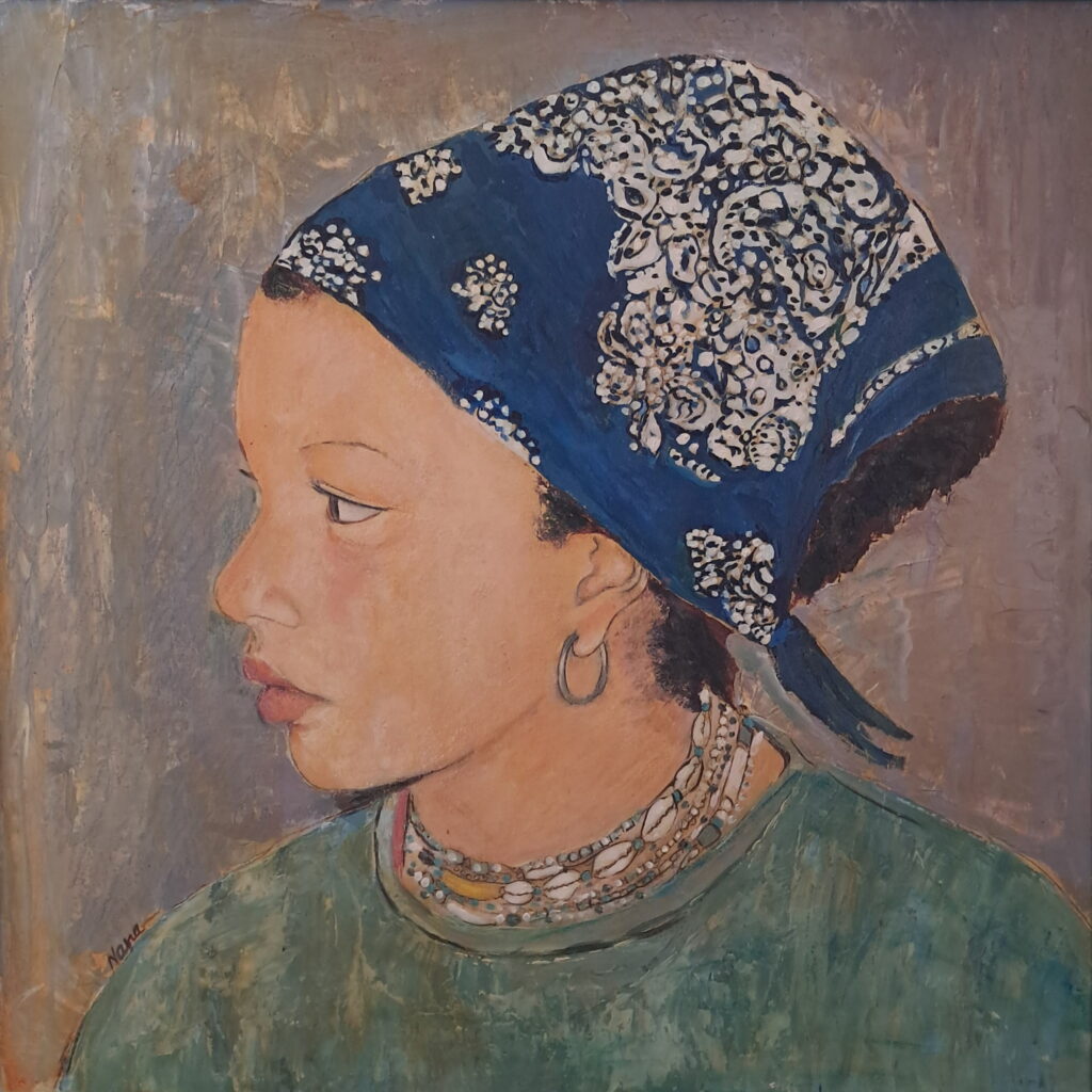 188A, Zoe, Acrylic Dimensions: W 23 1/2" x H 23 1/2" Collection: Private